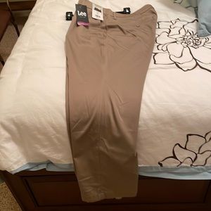 Lee 16P tan regular fit slacks